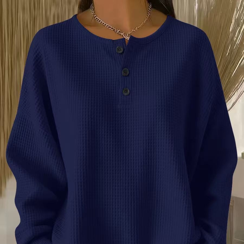 Sofie | Elegant Vaffelstrikket Topp